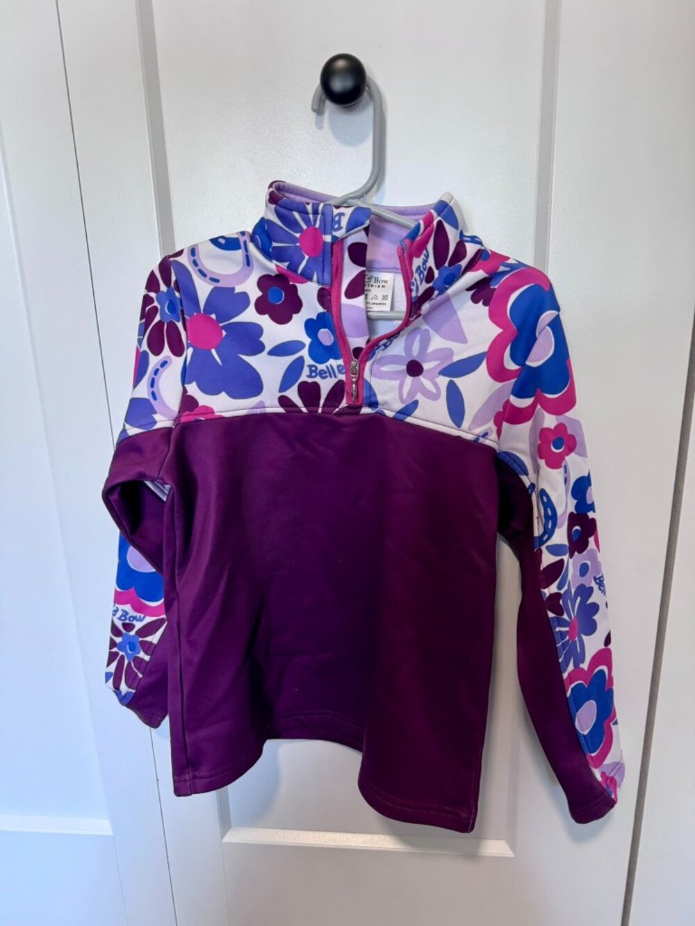 Children's Equestrian Flower Power Fleece Pullover